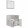 Bathroom furniture set, 2 pieces, gray plywood with concrete finish. by , Bathroom furniture - Ref: Foro24-856368, Price: 49,...