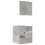 Badezimmermöbel-Set, 2-teilig, aus grauem Beton-Sperrholz. von , Badezimmermöbel - Ref: Foro24-856368, Preis: 50,37 €, Rabatt: %
