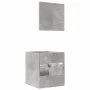 Bathroom furniture set, 2 pieces, gray plywood with concrete finish. by , Bathroom furniture - Ref: Foro24-856368, Price: 49,...