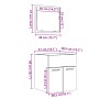 Badezimmermöbel-Set, 2-teilig, aus grauem Beton-Sperrholz. von , Badezimmermöbel - Ref: Foro24-856368, Preis: 50,37 €, Rabatt: %
