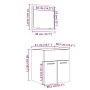 Bathroom furniture set, 2 pieces, gray plywood with concrete finish. by , Bathroom furniture - Ref: Foro24-856368, Price: 49,...