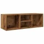 Aged engineered wood shoe bench 105x35x35 cm by , Shoe racks and shoe organizers - Ref: Foro24-856410, Price: 54,93 €, Discou...