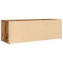 Aged engineered wood shoe bench 105x35x35 cm by , Shoe racks and shoe organizers - Ref: Foro24-856410, Price: 55,83 €, Discou...