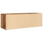 Aged engineered wood shoe bench 105x35x35 cm by , Shoe racks and shoe organizers - Ref: Foro24-856410, Price: 54,93 €, Discou...