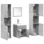 Badezimmermöbel-Set, 5-teilig, aus grauem Beton-Ingenieurholz. von , Badezimmermöbel - Ref: Foro24-3324885, Preis: 221,21 €, ...