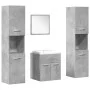 Badezimmermöbel-Set, 5-teilig, aus grauem Beton-Ingenieurholz. von , Badezimmermöbel - Ref: Foro24-3324885, Preis: 221,21 €, ...
