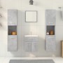 Badezimmermöbel-Set, 5-teilig, aus grauem Beton-Ingenieurholz. von , Badezimmermöbel - Ref: Foro24-3324885, Preis: 229,90 €, ...