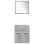 Badezimmermöbel-Set, 5-teilig, aus grauem Beton-Ingenieurholz. von , Badezimmermöbel - Ref: Foro24-3324885, Preis: 221,21 €, ...