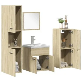 Badezimmermöbel-Set 5-teilig aus Eichenholzoptik in Sonoma-Eiche. von , Badezimmermöbel - Ref: Foro24-3325001, Preis: 203,44 ...