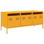Mueble para TV acero laminado en frío amarillo 101,5x39x43,5 cm de , Muebles TV - Ref: Foro24-851229, Precio: 94,07 €, Descue...