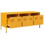 Mueble para TV acero laminado en frío amarillo 101,5x39x43,5 cm de , Muebles TV - Ref: Foro24-851229, Precio: 94,07 €, Descue...