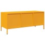 Mueble para TV acero laminado en frío amarillo 101,5x39x43,5 cm de , Muebles TV - Ref: Foro24-851229, Precio: 94,07 €, Descue...