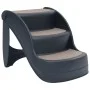 Folding 3-step dark gray dog ladder by , Pet Steps and Ramps - Ref: Foro24-171174, Price: 58,16 €, Discount: %