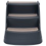 Escalera para perros plegable de 3 peldaños gris oscuro de , Escalones y rampas para mascotas - Ref: Foro24-171174, Precio: 4...
