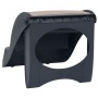 Escalera para perros plegable de 3 peldaños gris oscuro de , Escalones y rampas para mascotas - Ref: Foro24-171174, Precio: 4...