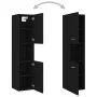 Badezimmerschrank-Set aus schwarzer Holzwerkstoffplatte von , Badezimmermöbel - Ref: Foro24-3070956, Preis: 120,92 €, Rabatt: %