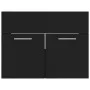 Set von Badezimmermöbeln aus schwarzem Holzwerkstoff von , Badezimmermöbel - Ref: Foro24-3071001, Preis: 100,07 €, Rabatt: %