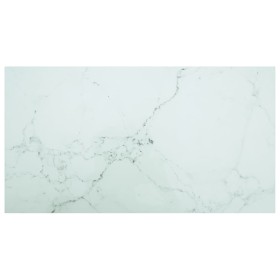 Tablero mesa diseño mármol vidrio templado blanco 120x65 cm 8mm de , Tableros para mesas - Ref: Foro24-322260, Precio: 73,34 ...