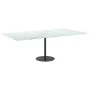 Marble design table with white tempered glass top 120x65 cm 8mm by , Table tops - Ref: Foro24-322260, Price: 71,91 €, Discoun...