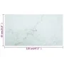 Marble design table with white tempered glass top 120x65 cm 8mm by , Table tops - Ref: Foro24-322260, Price: 71,91 €, Discoun...