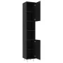 Juego de muebles de baño 4 pzas madera ingeniería negro de vidaXL, Muebles de baño - Ref: Foro24-3056899, Precio: 242,81 €, D...