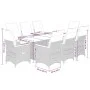 Set de comedor de jardín 7 pzas y cojines ratán sintético negro de , Conjuntos de jardín - Ref: Foro24-3276861, Precio: 845,9...