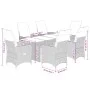 7-piece garden dining set with black synthetic rattan cushions by , Garden sets - Ref: Foro24-3276688, Price: 888,32 €, Disco...