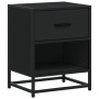 Nachttisch aus schwarzem Ingenieurholz 40x31x50 cm von , Nachttische - Ref: Foro24-848684, Preis: 49,01 €, Rabatt: %