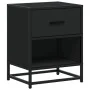 Nachttisch aus schwarzem Ingenieurholz 40x31x50 cm von , Nachttische - Ref: Foro24-848684, Preis: 48,35 €, Rabatt: %