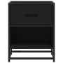 Nachttisch aus schwarzem Ingenieurholz 40x31x50 cm von , Nachttische - Ref: Foro24-848684, Preis: 49,01 €, Rabatt: %