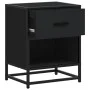 Nachttisch aus schwarzem Ingenieurholz 40x31x50 cm von , Nachttische - Ref: Foro24-848684, Preis: 48,35 €, Rabatt: %