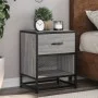Bedside table made of gray Sonoma engineered wood, 40x31x50 cm. by , Nightstands - Ref: Foro24-848690, Price: 43,25 €, Discou...