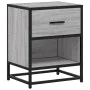 Bedside table made of gray Sonoma engineered wood, 40x31x50 cm. by , Nightstands - Ref: Foro24-848690, Price: 43,25 €, Discou...