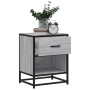 Bedside table made of gray Sonoma engineered wood, 40x31x50 cm. by , Nightstands - Ref: Foro24-848690, Price: 43,79 €, Discou...