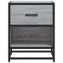 Bedside table made of gray Sonoma engineered wood, 40x31x50 cm. by , Nightstands - Ref: Foro24-848690, Price: 43,25 €, Discou...