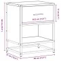 Bedside table made of gray Sonoma engineered wood, 40x31x50 cm. by , Nightstands - Ref: Foro24-848690, Price: 43,25 €, Discou...