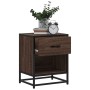 Engineered wood brown oak bedside table 40x31x50 cm by , Nightstands - Ref: Foro24-848692, Price: 43,79 €, Discount: %