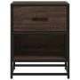 Mesita de noche madera de ingeniería marrón roble 40x31x50 cm de , Mesitas de noche - Ref: Foro24-848692, Precio: 43,23 €, De...