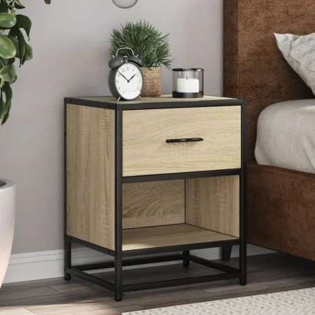 Nachttisch aus Sonoma-Eiche, 40x31x50 cm, aus Holzwerkstoff. von , Nachttische - Ref: Foro24-848686, Preis: 45,04 €, Rabatt: %