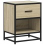 Mesita de noche madera de ingeniería roble Sonoma 40x31x50 cm de , Mesitas de noche - Ref: Foro24-848686, Precio: 45,67 €, De...