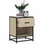 Mesita de noche madera de ingeniería roble Sonoma 40x31x50 cm de , Mesitas de noche - Ref: Foro24-848686, Precio: 45,67 €, De...
