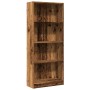 Engineered wood bookshelf in aged color, 60x24x143 cm by , Bookcases and shelves - Ref: Foro24-857819, Price: 56,58 €, Discou...