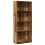 Engineered wood bookshelf in aged color, 60x24x143 cm by , Bookcases and shelves - Ref: Foro24-857819, Price: 56,68 €, Discou...