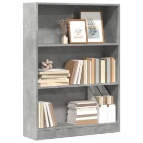 Engineered wood gray concrete shelf 80x24x109 cm by , Bookcases and shelves - Ref: Foro24-857838, Price: 48,69 €, Discount: %