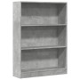 Regal aus grauem Beton-Holzwerkstoff 80x24x109 cm von , Bücherregale und Regale - Ref: Foro24-857838, Preis: 49,32 €, Rabatt: %