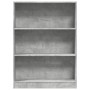 Regal aus grauem Beton-Holzwerkstoff 80x24x109 cm von , Bücherregale und Regale - Ref: Foro24-857838, Preis: 49,32 €, Rabatt: %