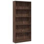 Ingenieurholzregal in Eichenbraun 80x24x176 cm von , Bücherregale und Regale - Ref: Foro24-857859, Preis: 88,34 €, Rabatt: %