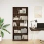 Estantería de madera de ingeniería marrón roble 80x24x176 cm de , Librerías y estanterías - Ref: Foro24-857859, Precio: 86,37...