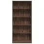 Engineered wood brown oak bookshelf 80x24x176 cm by , Bookcases and shelves - Ref: Foro24-857859, Price: 86,38 €, Discount: %
