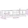 Mueble para TV madera de ingeniería roble ahumado 180x35x41 cm de , Muebles TV - Ref: Foro24-3300777, Precio: 106,87 €, Descu...